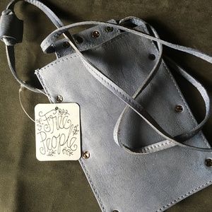 Free People Phone Case Crossover bag, Light blue